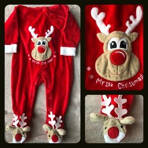 Adorable My First Christmas Outfit - Size 12M